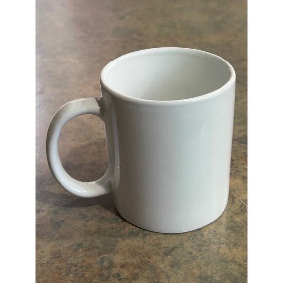 Sketch Stick Figure Smiley Girl Coffee Tea Mug Xochi With Open Arms 3.75" White - Picture 4 of 7